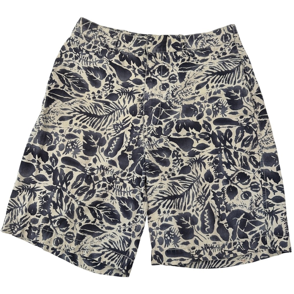 American Eagle Men's Patterned Cotton Chino Shorts 9"‎ Size 32 Cotton Leaves